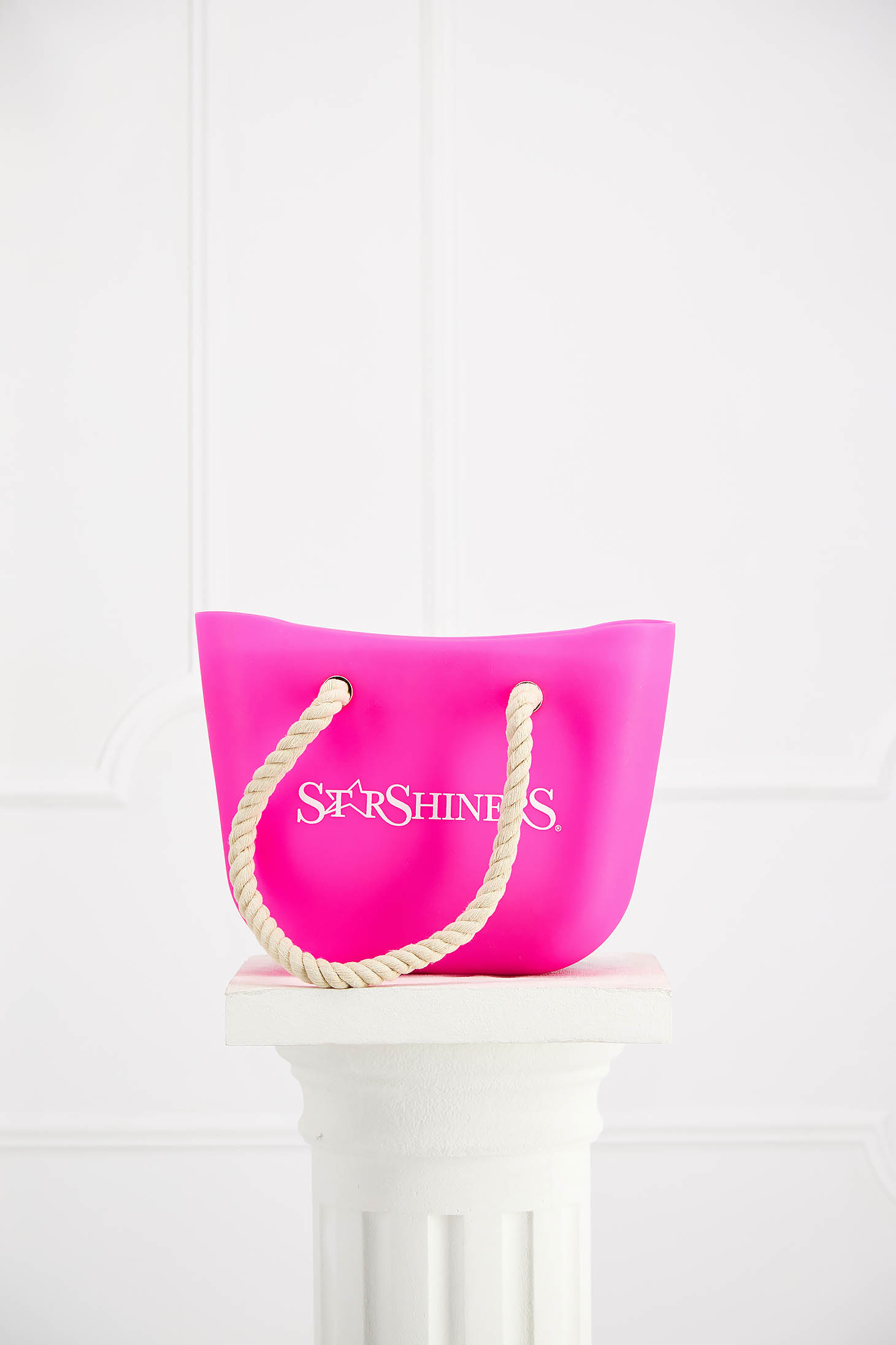 Pink Ladies Beach Bag with Printed Writing - StarShinerS 2 - StarShinerS.com