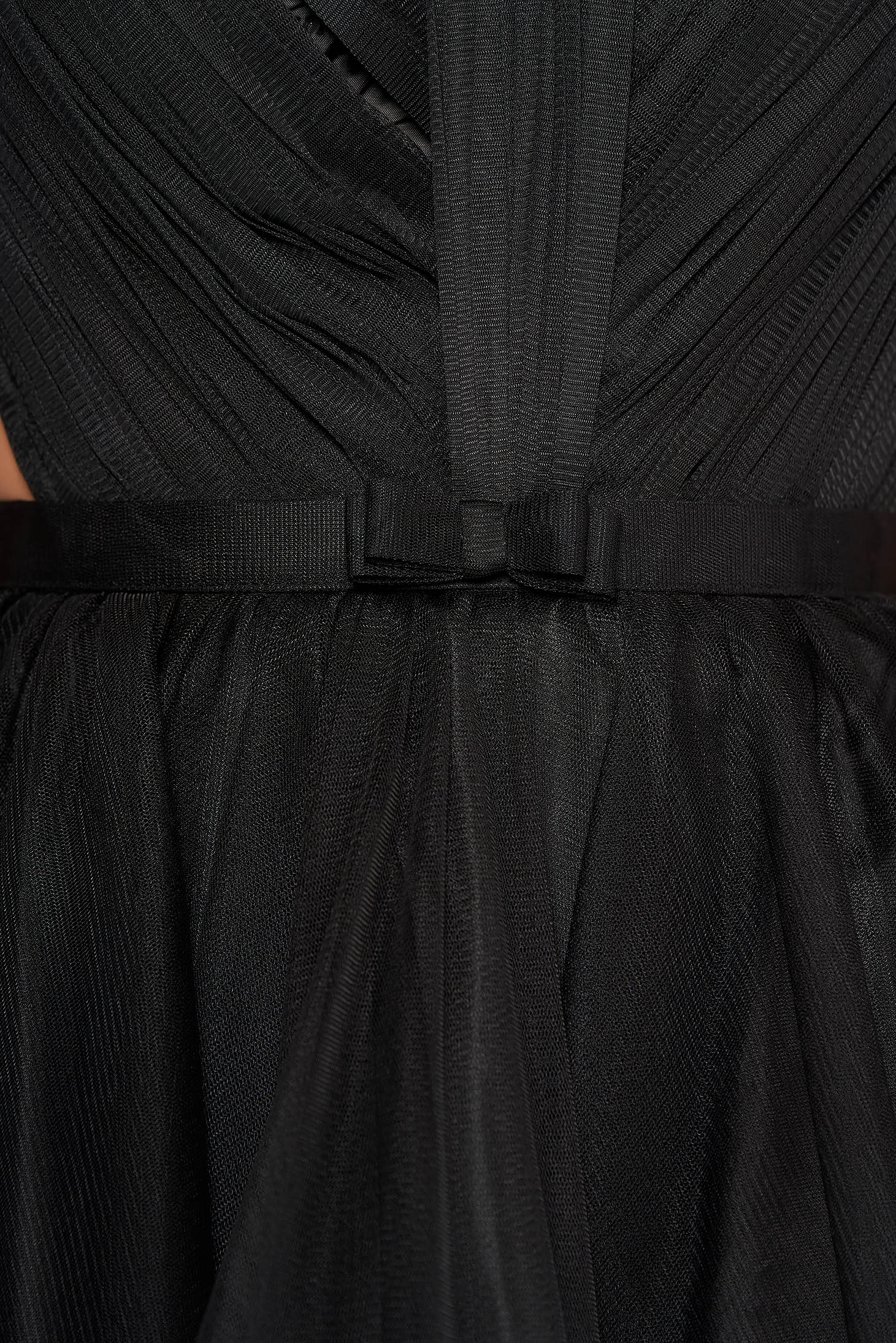 Ana Radu black occasional corset dress with push-up cups 5 - StarShinerS.com