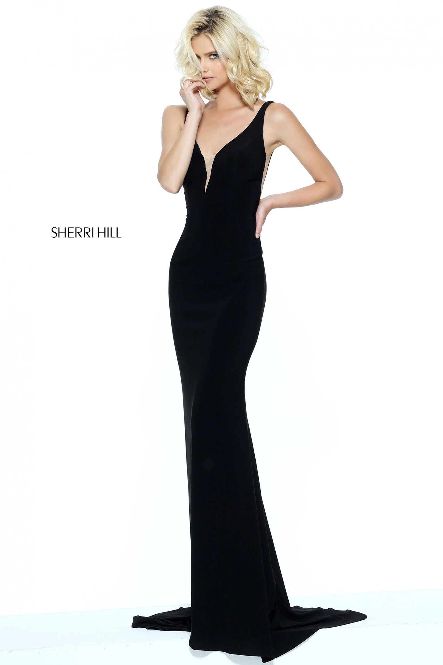 Sherri Hill 50940 Black Dress 2 - StarShinerS.com