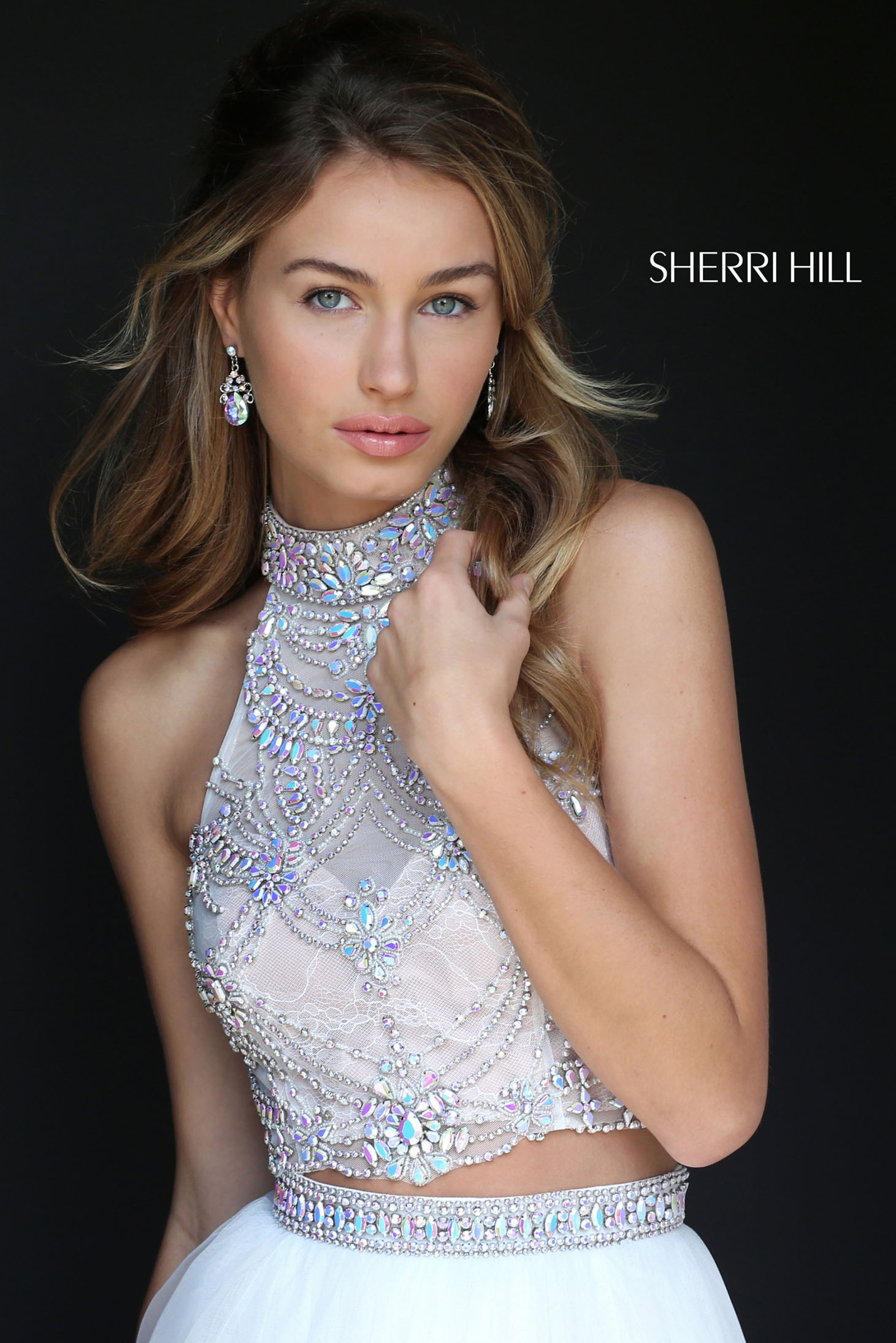 Sherri Hill 50704 White Dress 2 - StarShinerS.com