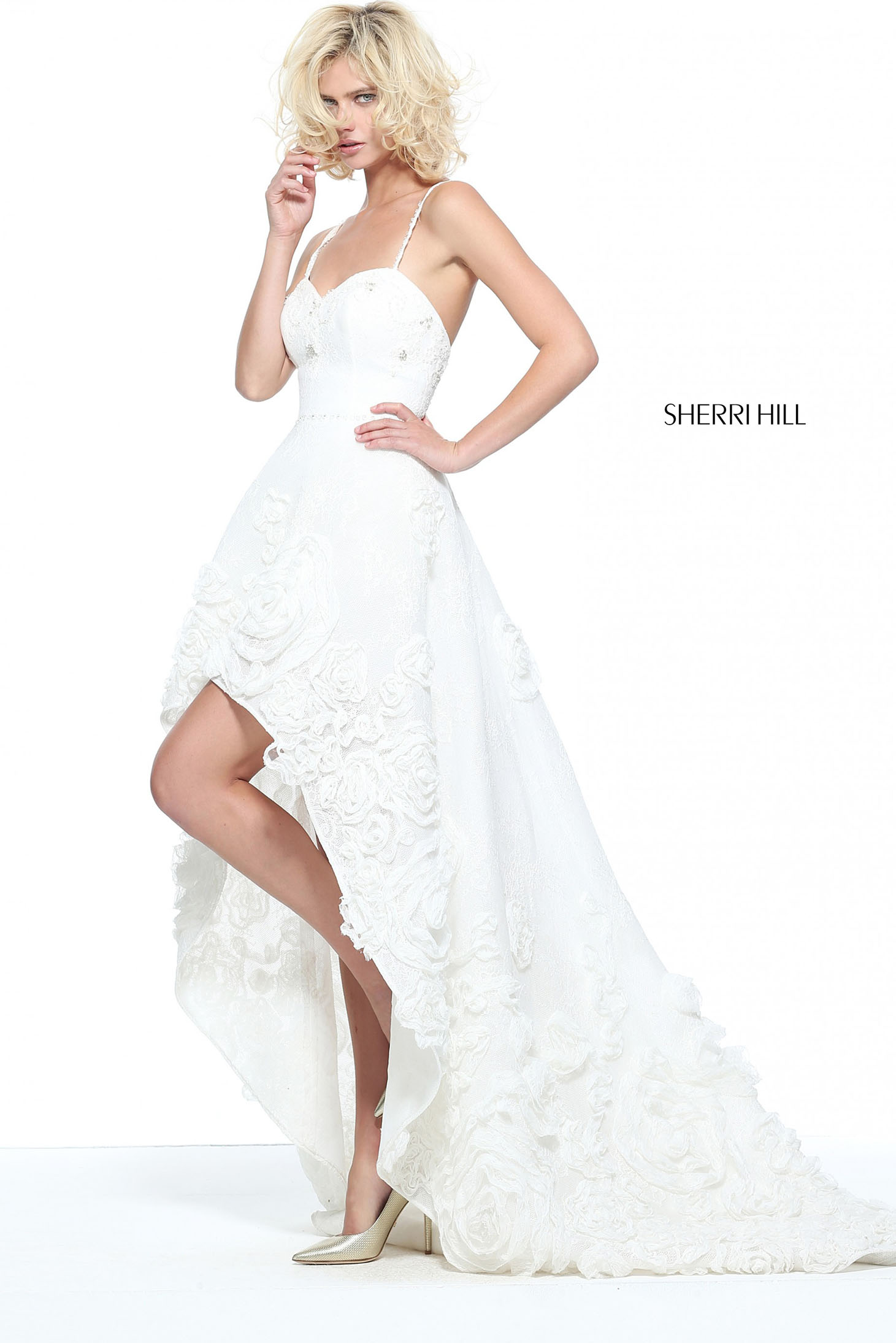 Sherri Hill 51153 White Dress 3 - StarShinerS.com
