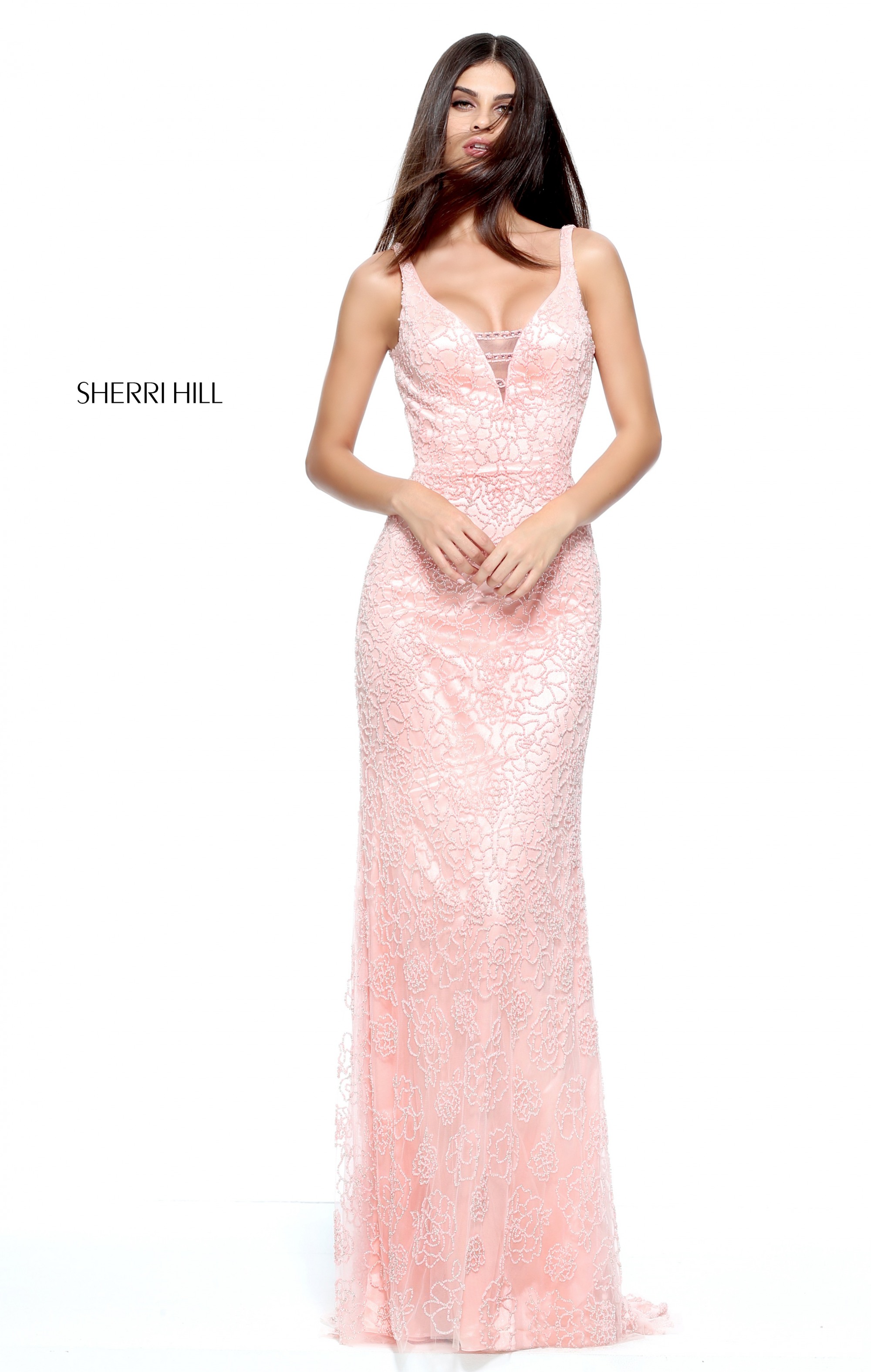 Sherri Hill 51106 LightPink Dress 2 - StarShinerS.com