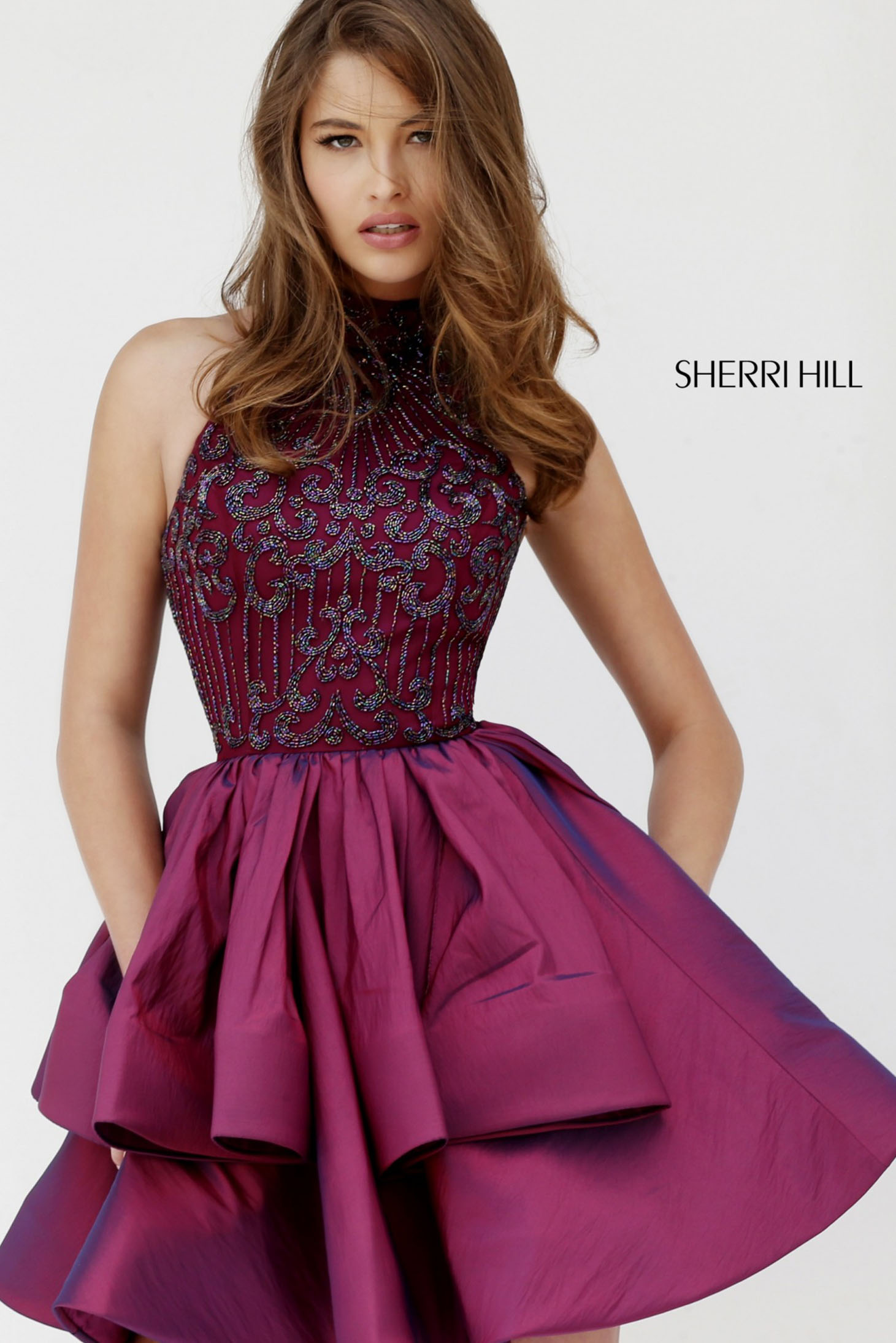 Rochie Sherri Hill 32338 Purple 4 - StarShinerS.ro