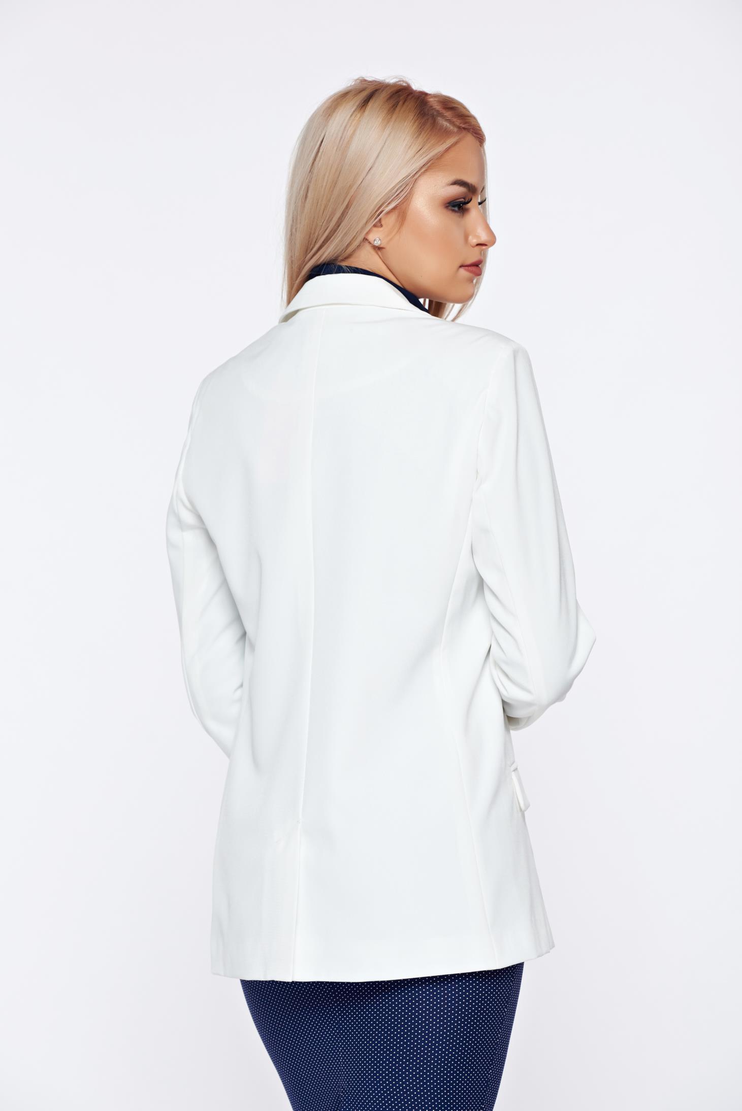 Top Secret white tented jacket with long sleeve
