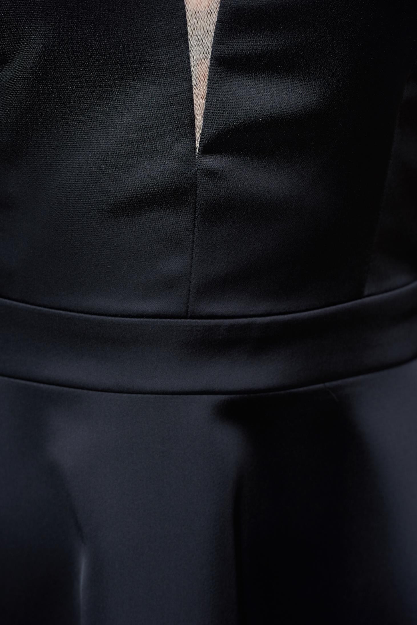 Fekete LaDonna alkalmi harang alakú ruha szatén anyagból 4 - StarShinerS.hu