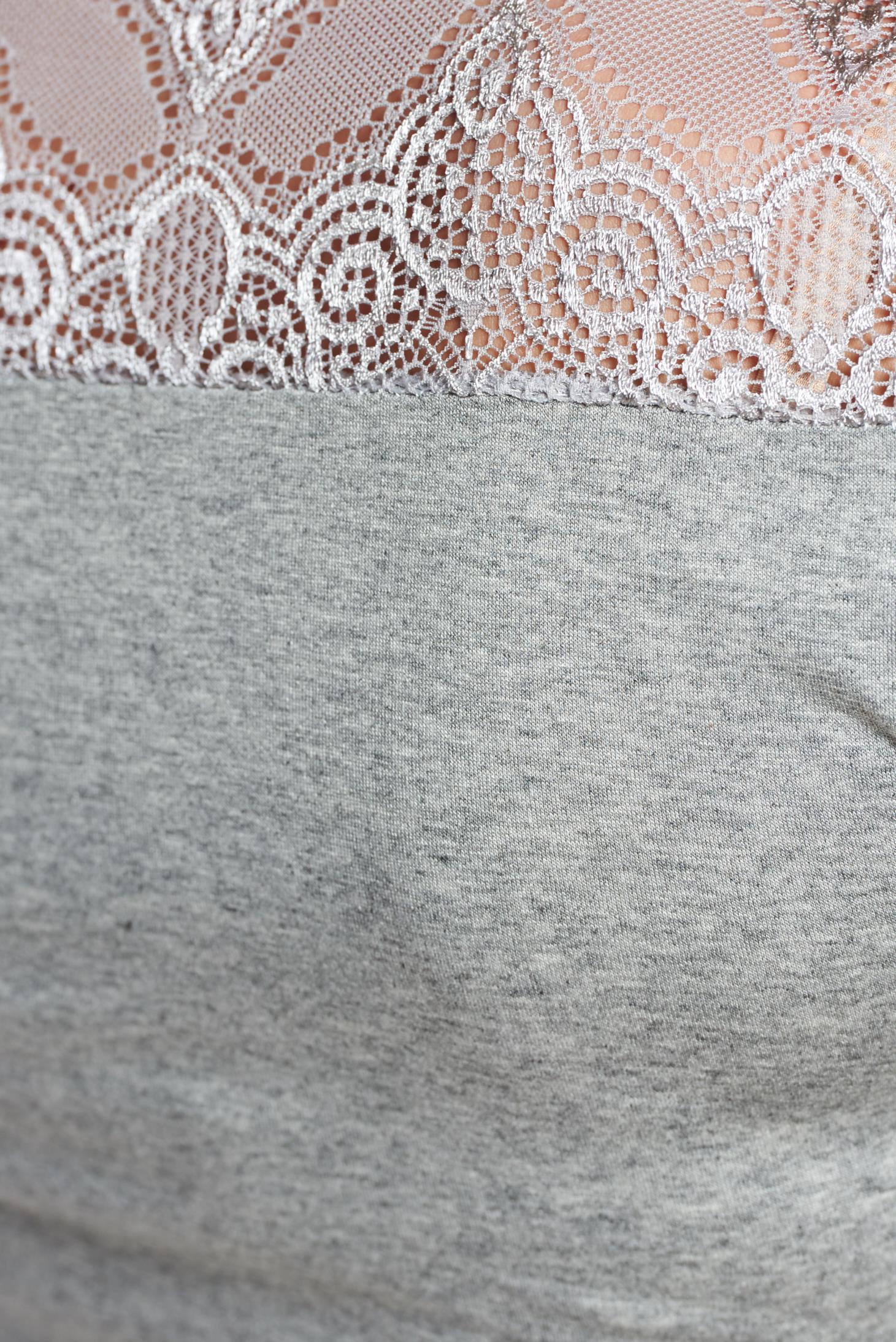 Angeline Lace Blouse - Grey