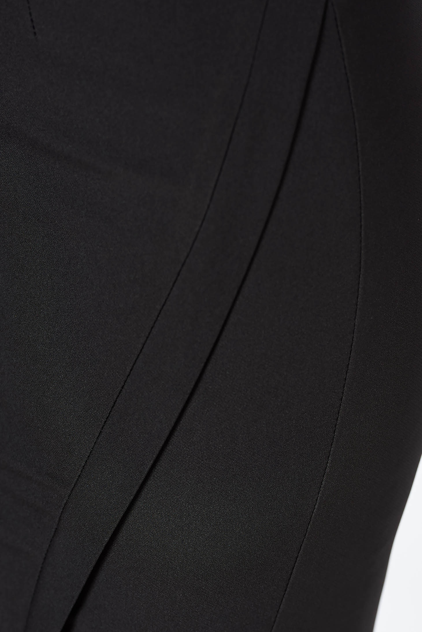 Fekete LaDonna irodai szoknya rugalmatlan szövet belső béléssel 4 - StarShinerS.hu