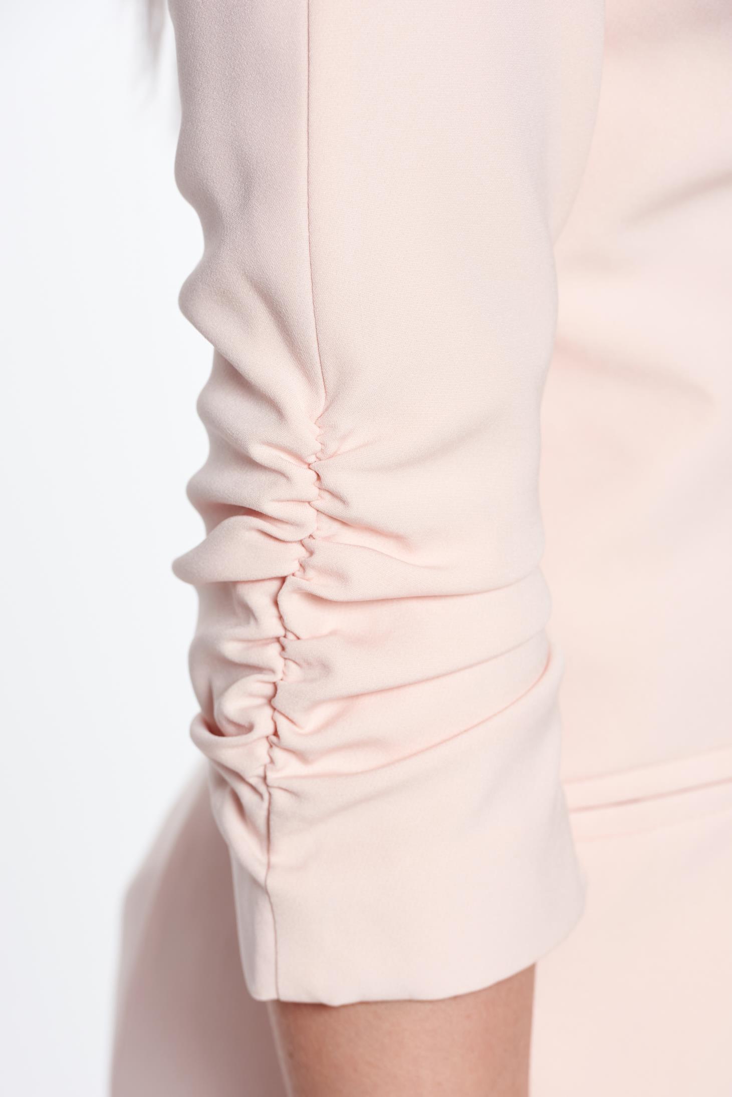 Rózsaszínű PrettyGirl szűkített irodai blézer belső béléssel zsebes rugalmatlan szövet 5 - StarShinerS.hu