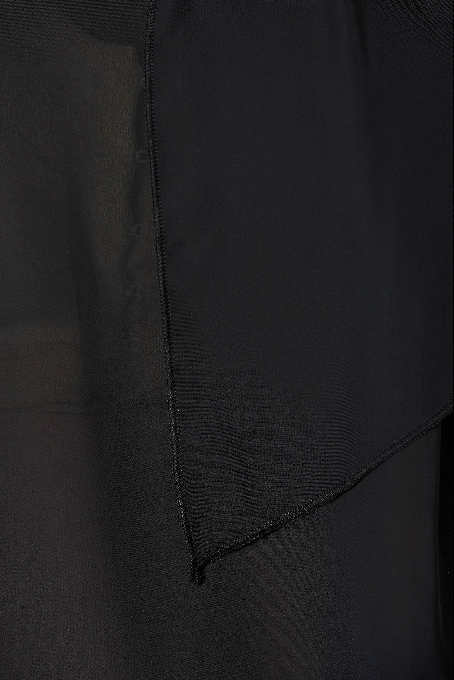 Bluza dama neagra eleganta cu croi larg din voal cu maneci lungi 4 - StarShinerS.ro
