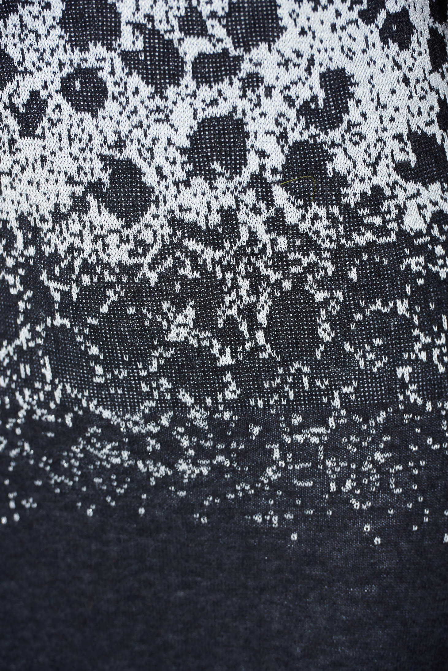 Fekete casual pamutból készült szűk szabású ruha hosszú ujjakkal 4 - StarShinerS.hu