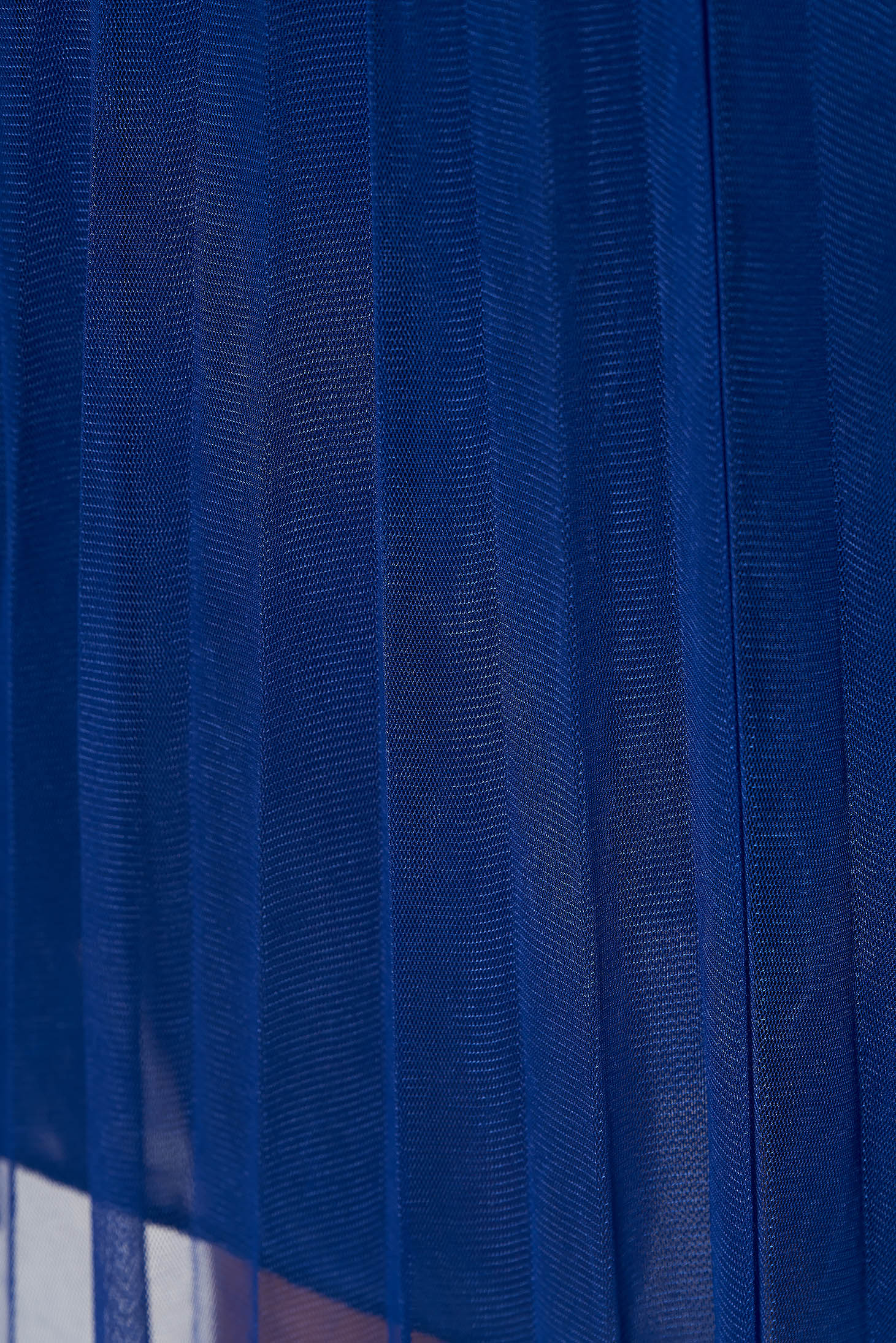Kék casual derékban rugalmas midi szoknya tüllből 4 - StarShinerS.hu
