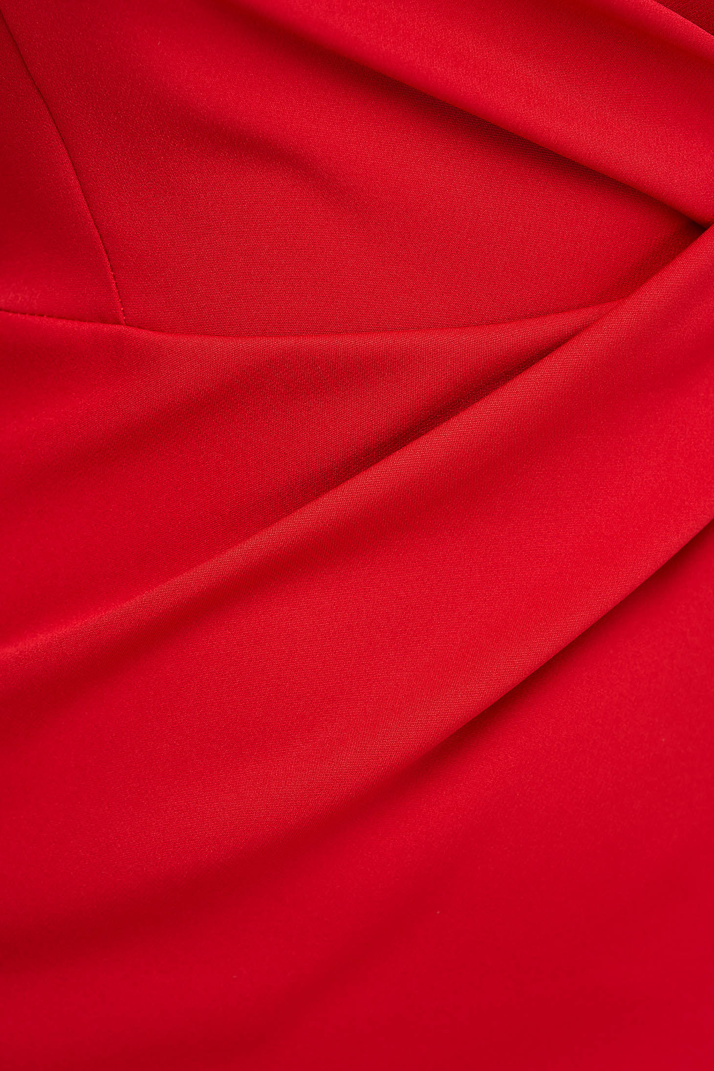 Piros StarShinerS lábon sliccelt irodai midi ceruza ruha enyhén rugalmas szövetből 5 - StarShinerS.hu