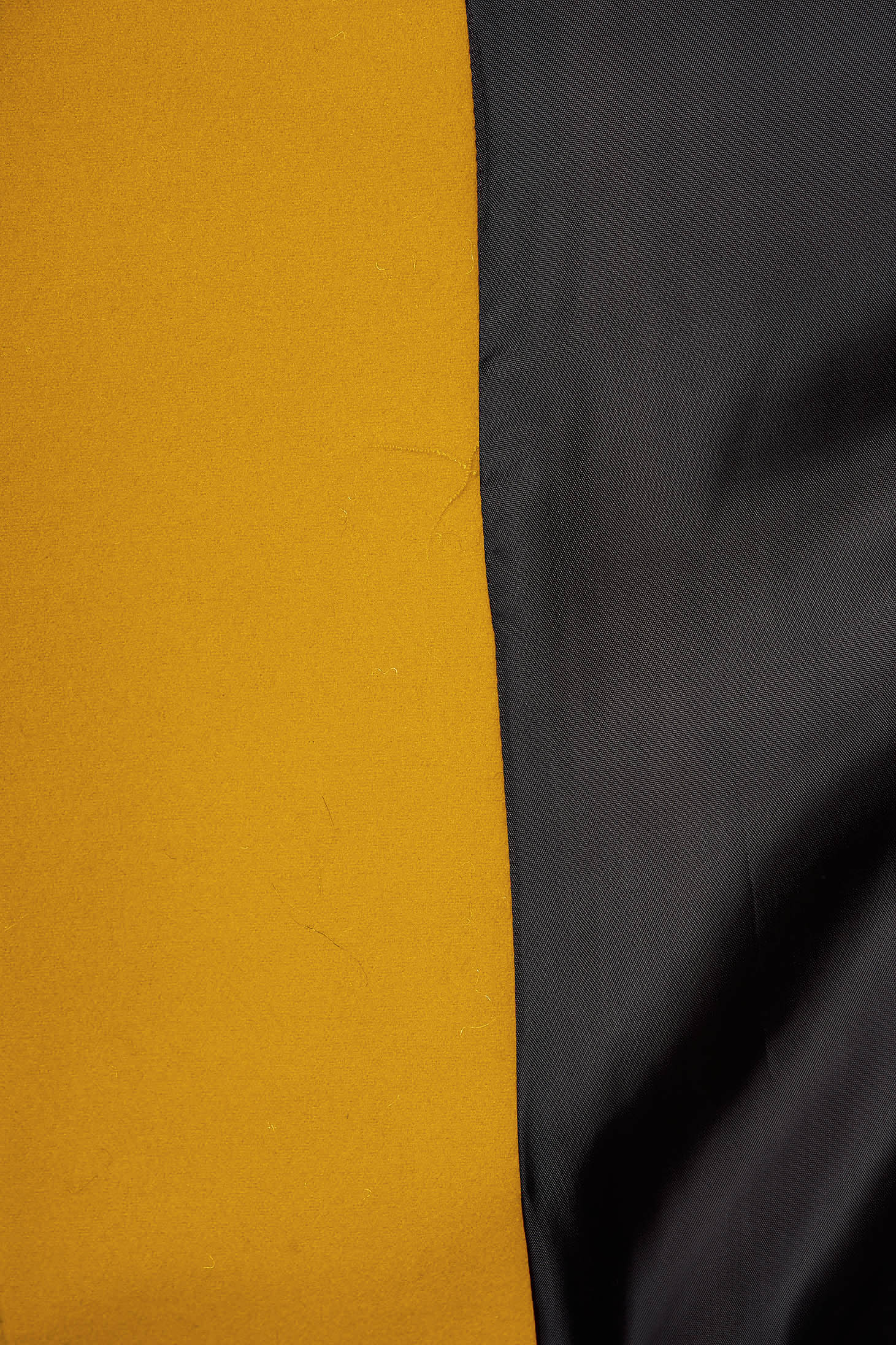 Palton din lana SunShine mustariu elegant scurt in clos cu guler din blana artificiala 4 - StarShinerS.ro