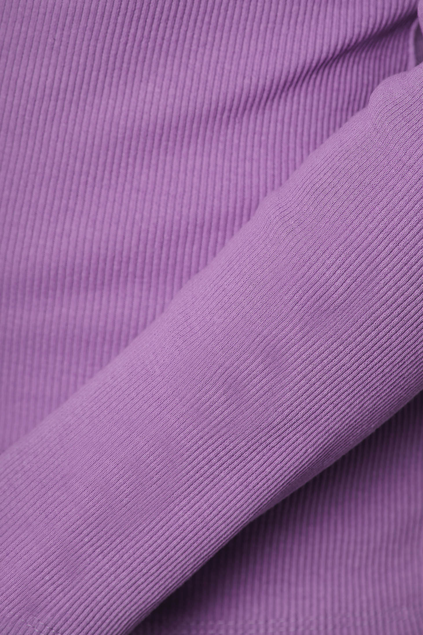 Világos lila női blúz pamutból készült csíkozott anyag rugalmas anyagból szűk szabású magasnyakú 4 - StarShinerS.hu