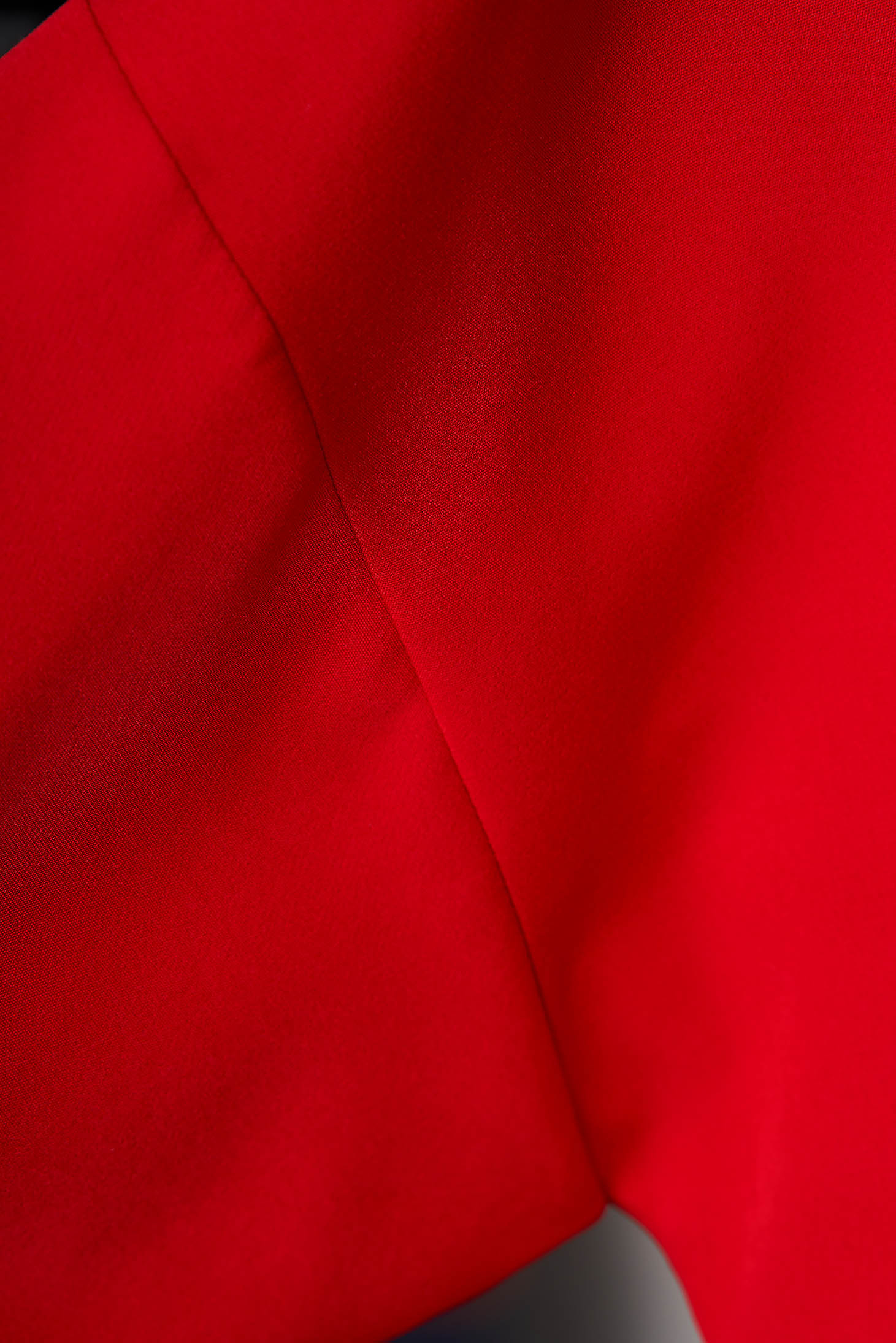 StarShinerS red occasional loose fit jacket cloth from elastic fabric 4 - StarShinerS.com