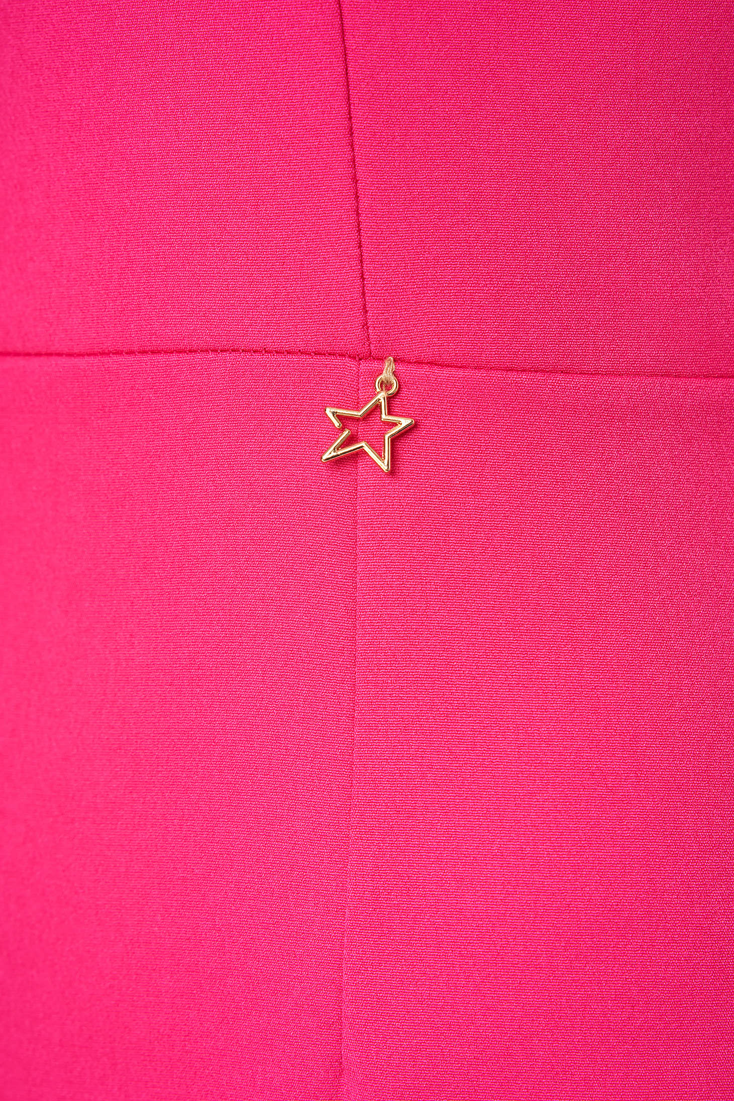 Rochie din stofa usor elastica fuchsia tip creion fara maneci - StarShinerS 6 - StarShinerS.ro