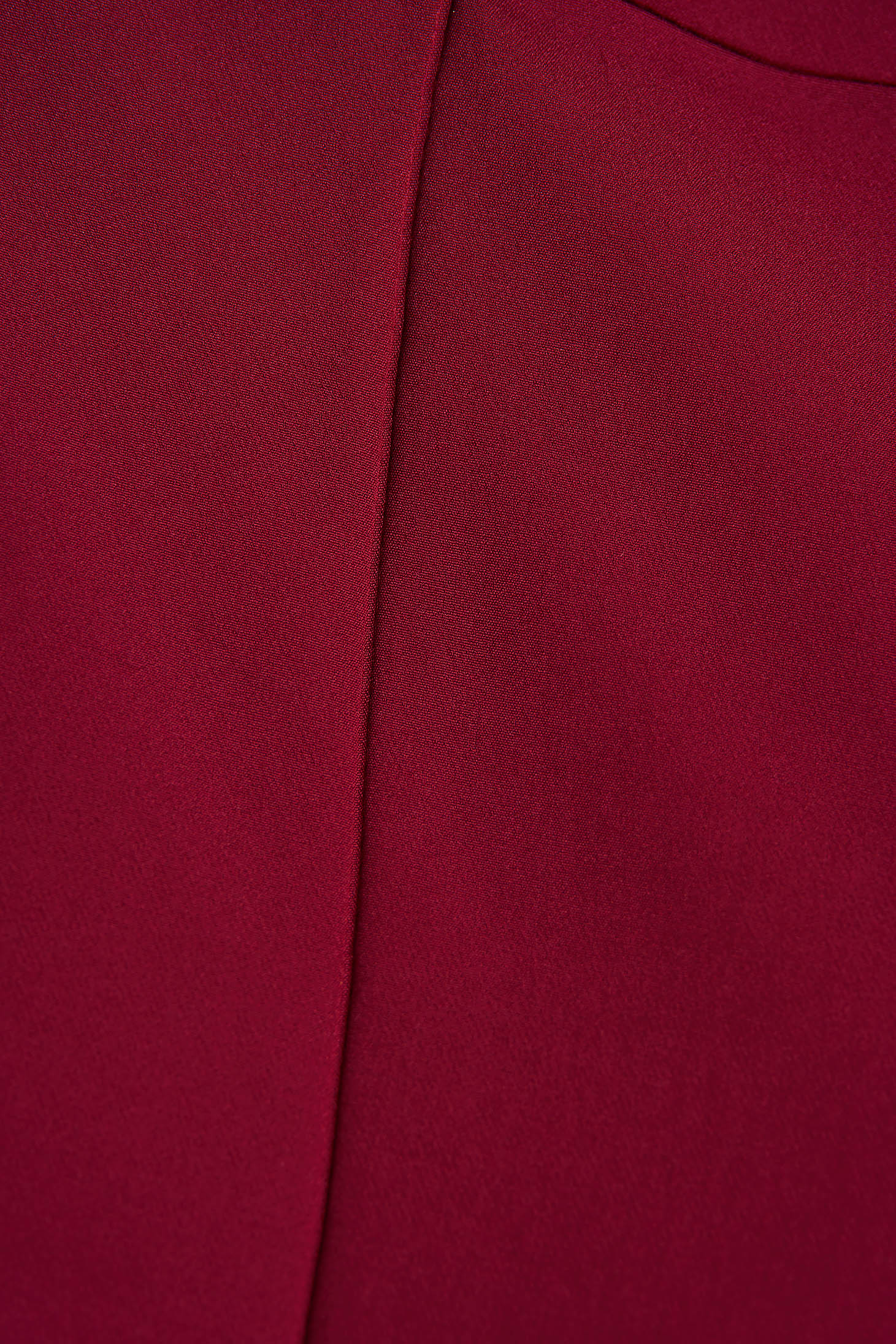 Pantaloni din stofa usor elastica zmeura cu un croi evazat si talie inalta - StarShinerS 4 - StarShinerS.ro
