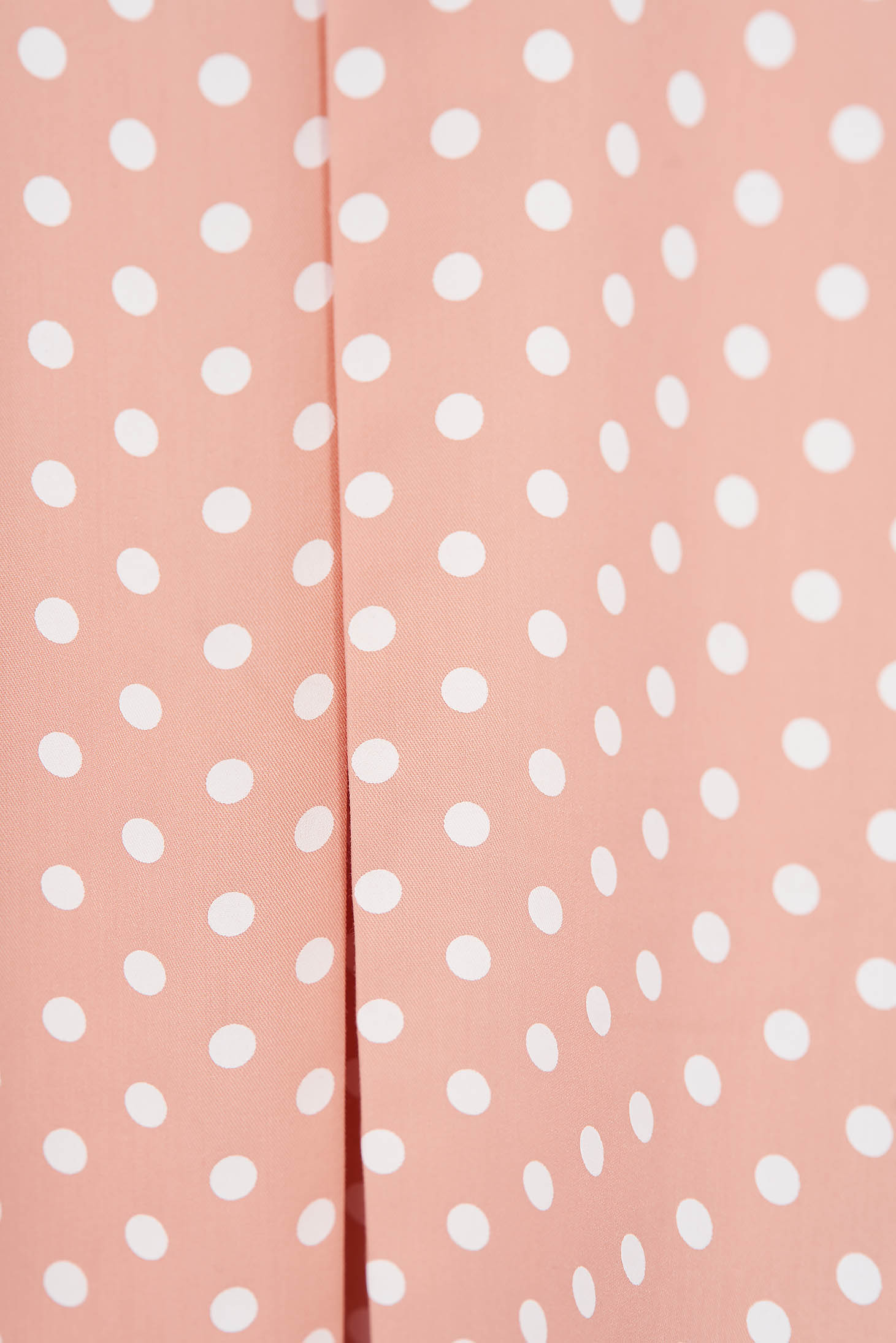 Cloche elastic cloth dots print waist pleats dress 5 - StarShinerS.com