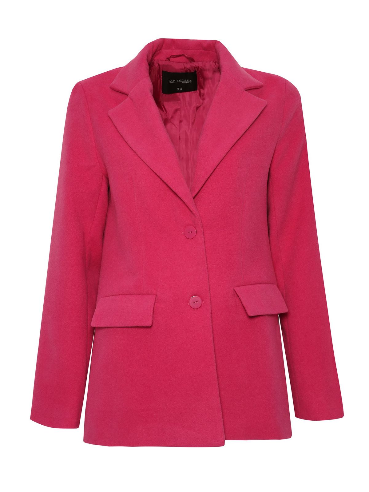 Pink coat elastic cloth tented with inside lining 6 - StarShinerS.com