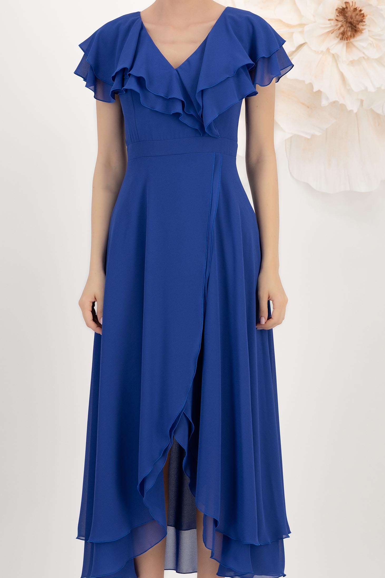 StarShinerS plava haljina cloche veo midi 4 - StarShinerS.hr