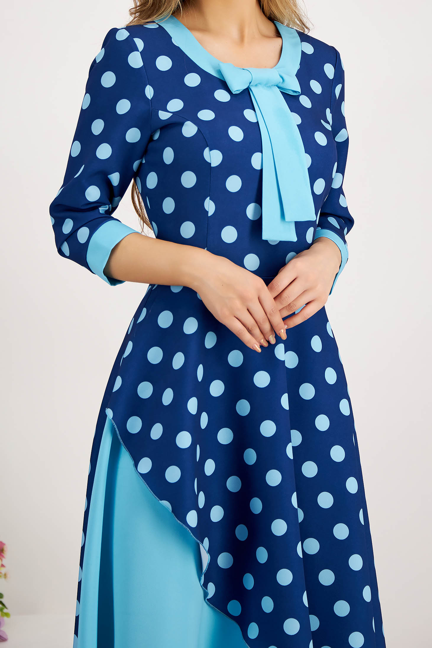 Dress midi cloth with bow cloche - StarShinerS 6 - StarShinerS.com