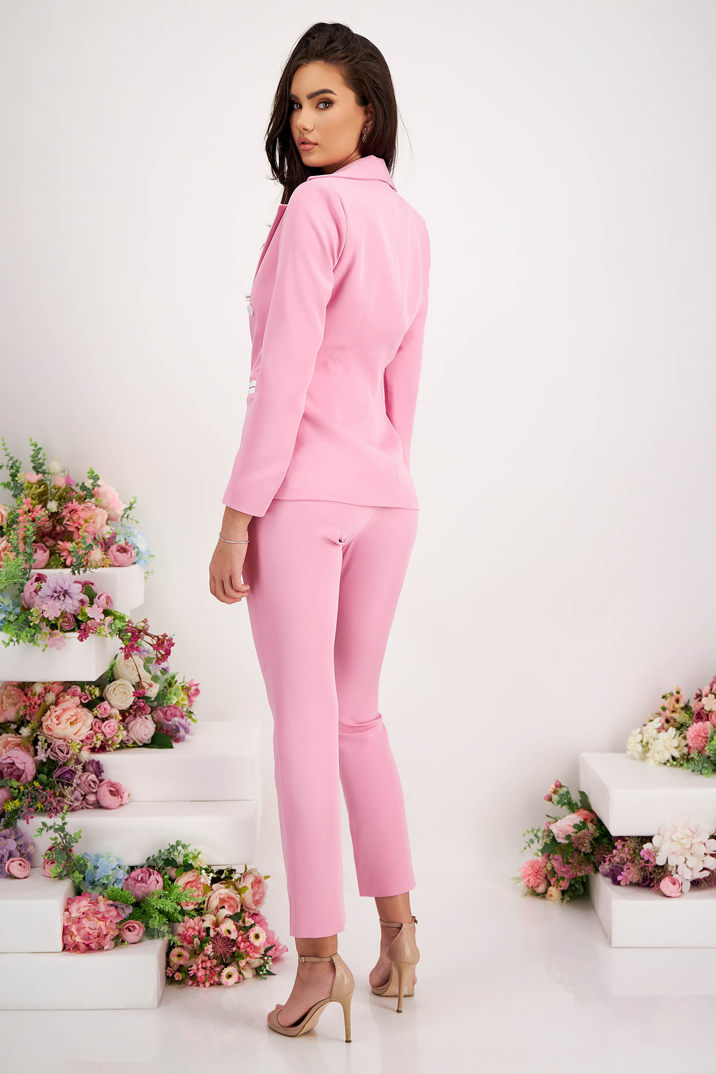 Női kosztüm pink - StarShinerS rugalmas szövet 5 - StarShinerS.hu